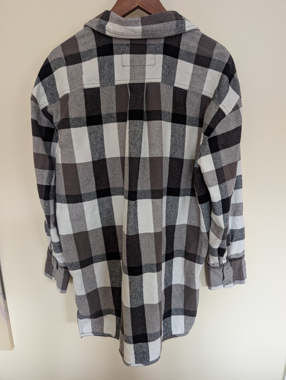Free People We The Free Izzie Cargo Shirt Jacket Large Black White - Picture 7 of 12